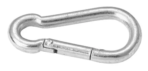 Apex T7645006 1/4" Opening x 2" Length Zinc Plated Spring Snap Link - Quantity of 50